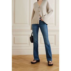 Frame Le Mini Women's Mid Wash Blue Boot Cut Stretch Denim Jeans Size 31 NWOT